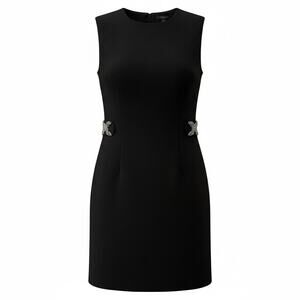 Louis Vuitton Sleeveless Black Bouclé Dress FR 40